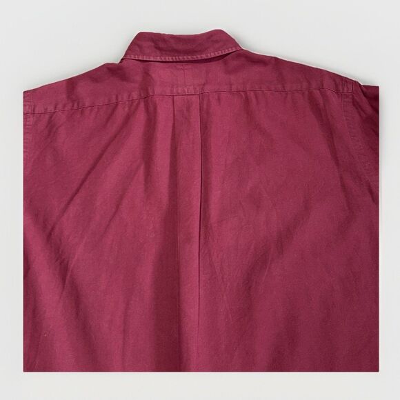 VTG Ralph Lauren Classic Fit Button Down Mens XL Shirt‎ Red Burgundy - Picture 13 of 13